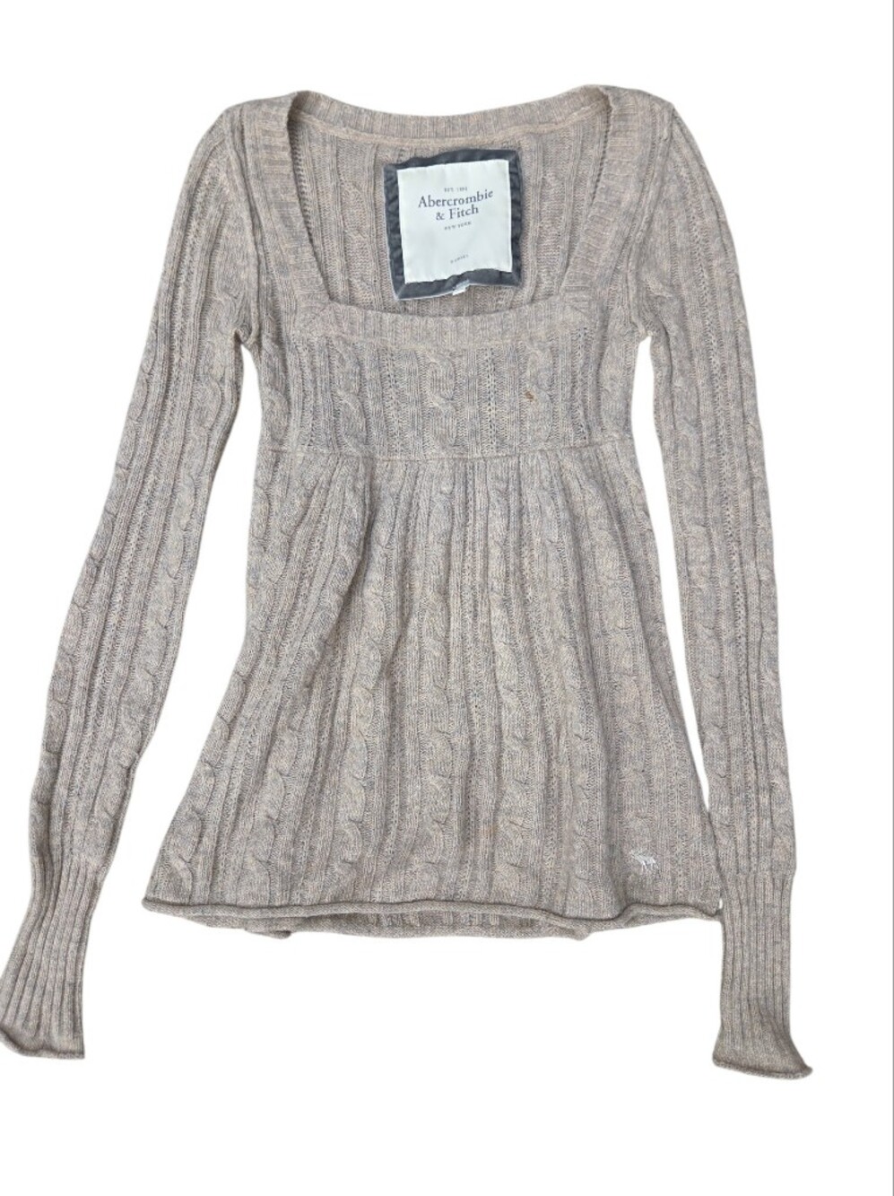 Abercrombie & Fitch Y2K Babydoll Sweater XS. Rabbit Hair Blend.